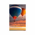 POSTER HOT AIR BALLOON FLIGHT OVER THE MOUNTAINS - STILL LIFE - POSTERS