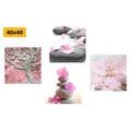 CANVAS PRINT SET FENG SHUI IN FINE DESIGN - SET OF PICTURES - PICTURES