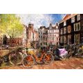 WALLPAPER SKETCHED AMSTERDAM - WALLPAPERS WITH IMITATION OF PAINTINGS - WALLPAPERS