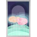 POSTER CURCUBEU DEASUPRA LUNCII ABSTRACTE MID-CENTURY - MOTIVE DIN ATELIERUL NOSTRU - POSTERE