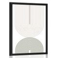 PLAGÁT MINIMALISTICKÉ DÚHY MID-CENTURY - MOTÍVY Z NAŠEJ DIELNE - PLAGÁTY