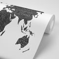 WALLPAPER BLACK AND WHITE WORLD MAP - WALLPAPERS MAPS - WALLPAPERS