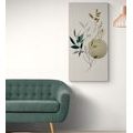 CANVAS PRINT PLANTS WITH A BOHEMIAN TOUCH - PICTURES OF TREES AND LEAVES - PICTURES