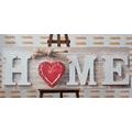 CANVAS PRINT WITH THE INSCRIPTION HOME - PICTURES WITH INSCRIPTIONS AND QUOTES{% if product.category.pathNames[0] != product.category.name %} - PICTURES{% endif %}
