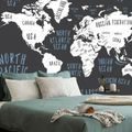 SELF ADHESIVE WALLPAPER WORLD MAP IN A MODERN DESIGN - SELF-ADHESIVE WALLPAPERS - WALLPAPERS