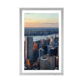 AFFICHE AVEC MONTURE PAYSAGE URBAIN DE NEW YORK - VILLES - AFFICHES