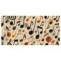 WANDBILD BUNTE MUSIKALISCHE NOTEN - MUSIKBILDER - BILDER