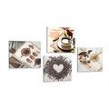 CANVAS PRINT SET STILL LIFE OF COFFEE - SET OF PICTURES - PICTURES