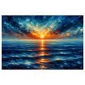OBRAZ ZÁPAD SLUNCE NAD OCEÁNEM - OBRAZY VÝCHOD A ZÁPAD SLUNCE - OBRAZY