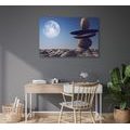 CANVAS PRINT FOLDED STONES IN A MOONLIGHT - PICTURES FENG SHUI - PICTURES