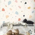 FOTÓTAPÉTA PASZTELL TERRAZZO FORMÁK - TAPÉTÁK GYEREKEKNEK - TAPÉTÁK