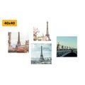 CANVAS PRINT SET EIFFEL TOWER - SET OF PICTURES - PICTURES