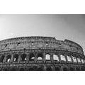 SELF ADHESIVE WALL MURAL COLOSSEUM IN BLACK AND WHITE - SELF-ADHESIVE WALLPAPERS - WALLPAPERS