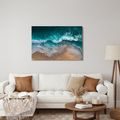 WANDBILD MEERESWELLE UND SAND - BILDER MEER UND STRAND - BILDER