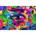 WALLPAPER HUMAN EYE IN POP-ART STYLE - ABSTRACT WALLPAPERS - WALLPAPERS
