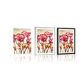 POSTER WITH MOUNT RED CALLA FLOWERS - FLOWERS - POSTERS