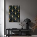CANVASTAVLA ELEGANT GEOMETRI I GULD - VINTAGE- OCH RETROTAVLOR - TAVLOR