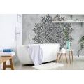 SELF ADHESIVE WALLPAPER MANDALA WITH AN ANCIENT TOUCH IN BLACK AND WHITE - SELF-ADHESIVE WALLPAPERS - WALLPAPERS