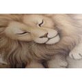 QUADRO SU TELA – LEONE SOGNANTE - ANIMALI DA SOGNO - STAMPE E QUADRI