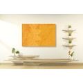 CANVAS PRINT ORANGE ARABESQUE ON AN ABSTRACT BACKGROUND - PICTURES FENG SHUI - PICTURES