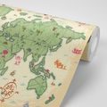 SELF ADHESIVE WALLPAPER ORIGINAL WORLD MAP - SELF-ADHESIVE WALLPAPERS - WALLPAPERS