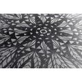 CANVAS PRINT UNIQUE ETHNIC ORNAMENT IN BLACK AND WHITE - BLACK AND WHITE PICTURES - PICTURES