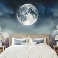 SAMOLEPÍCÍ FOTOTAPETA NOČNÍ OBLOHA S MĚSÍCEM A MRAKY - ΤΑΠΕΤΣΑΡΊΑ ΔΙΆΣΤΗΜΑ ΚΑΙ ΑΣΤΈΡΙΑ - ΤΑΠΕΤΣΑΡΊΕΣ