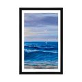POSTER WITH MOUNT SEA WAVES ON THE COAST - NATURE - POSTERS