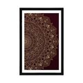 POSTER WITH MOUNT DETAILED DECORATIVE MANDALA - FENG SHUI - POSTERS