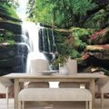 SELF ADHESIVE WALL MURAL WATERFALL IN THE FOREST - SELF-ADHESIVE WALLPAPERS - WALLPAPERS