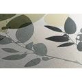CANVAS PRINT BOHO PLANTS IN A STYLISH DESIGN - PICTURES OF TREES AND LEAVES - PICTURES