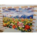 CANVAS PRINT OIL PAINTING WILD FLOWERS - PICTURES FLOWERS - PICTURES