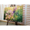 CANVAS PRINT WATERCOLOR DRAWING OF A MOUNTAIN PLANT - PICTURES FLOWERS - PICTURES