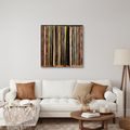 WANDBILD BUNTE ALBUMRÜCKEN - MUSIKBILDER - BILDER