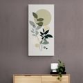 CANVAS PRINT PLANTS IN A BOHEMIAN DESIGN - PICTURES OF TREES AND LEAVES - PICTURES