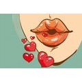 WALLPAPER POP ART KISS FULL OF LOVE - POP ART WALLPAPERS - WALLPAPERS