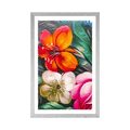 POSTER MIT PASSEPARTOUT WELT DER BLUMEN - BLUMEN - POSTER