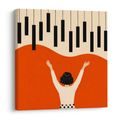 WANDBILD FRAUEN DIRIGIEREN KLAVIER - MUSIKBILDER - BILDER