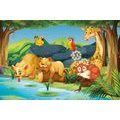 SELF ADHESIVE WALLPAPER WILD ANIMALS BY THE POND - SELF-ADHESIVE WALLPAPERS - WALLPAPERS