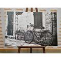 QUADRO BICICLETTA D'EPOCA CON UN DESIGN IN BIANCO E NERO - QUADRI BIANCO E NERO - QUADRI