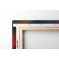 STAMPA SU TELA – DETTAGLIO DI MATERIALE COLORATO - QUADRI ASTRATTO - STAMPE E QUADRI
