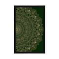 POSTER DETAILED DECORATIVE MANDALA IN GREEN COLOR - FENG SHUI - POSTERS