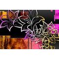 CANVAS PRINT FLORAL ILLUSTRATION - ABSTRACT PICTURES - PICTURES
