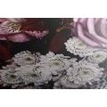 WANDBILD BLUMENSTRAUSS AUS ROSEN IM RETRO-STIL - VINTAGE- UND RETRO-BILDER - BILDER