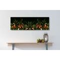 CANVAS PRINT WITH A FLORAL ORNAMENT - PICTURES FLOWERS - PICTURES