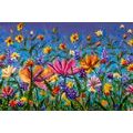 SELF ADHESIVE WALLPAPER COLORFUL FLOWERS ON THE MEADOW - SELF-ADHESIVE WALLPAPERS - WALLPAPERS