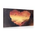 CANVAS PRINT VIEW FROM A CAVE - PICTURES OF NATURE AND LANDSCAPE - PICTURES