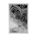 POSTER MANDALA ELEMENTS IN BLACK AND WHITE - BLACK AND WHITE - POSTERS