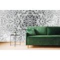 WALLPAPER ETHNIC MANDALA IN BLACK AND WHITE - WALLPAPERS FENG SHUI - WALLPAPERS