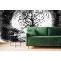 SELF ADHESIVE WALLPAPER BLACK AND WHITE MAGICAL TREE OF LIFE - SELF-ADHESIVE WALLPAPERS - WALLPAPERS